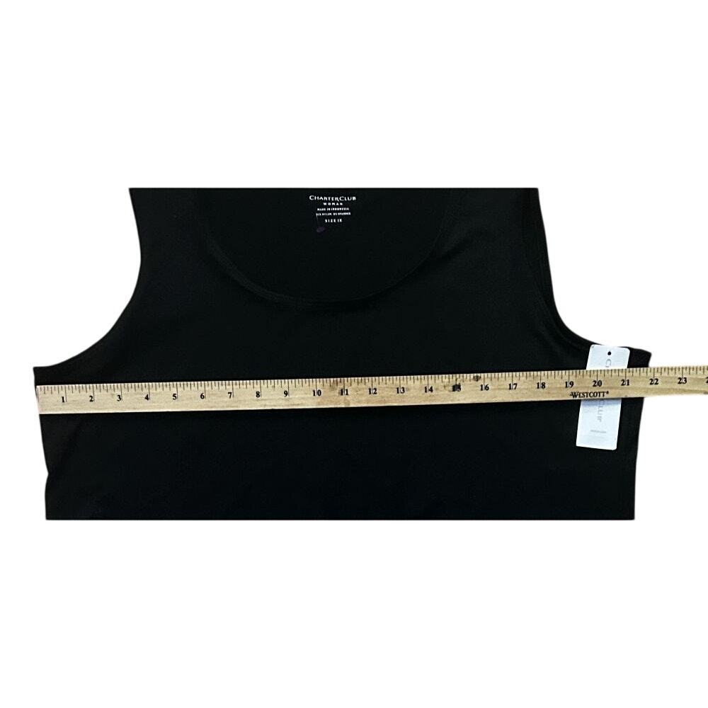 NWT Charter Club Black Camisole Women's XL - Picture 3 of 6